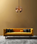 Lisbon Crest  -  Uplifting Chandelier - 6 Lights - 32317