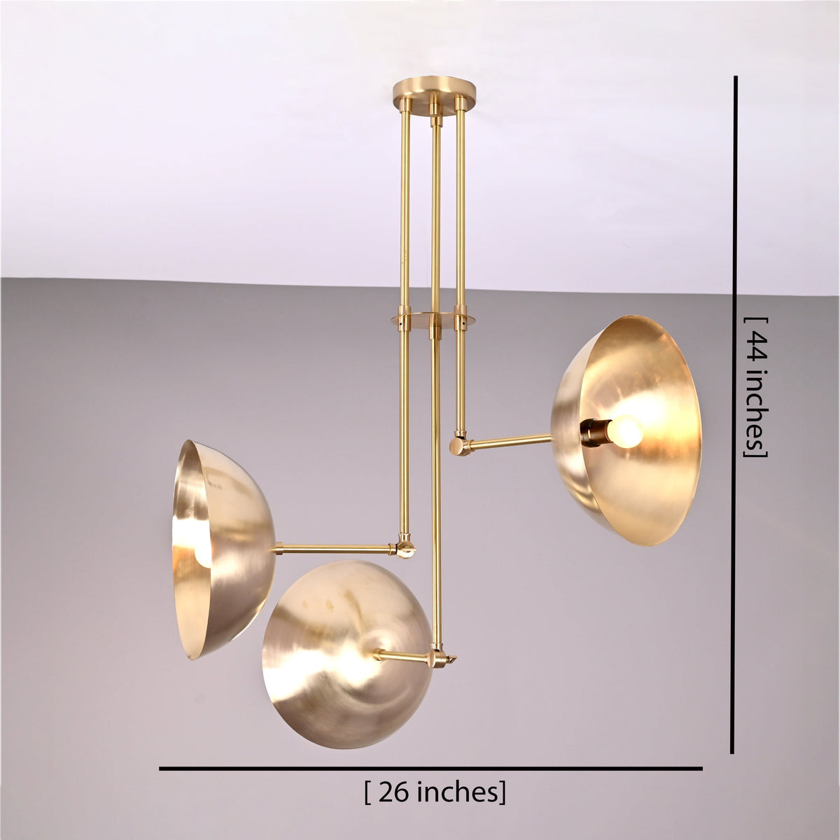 Paris Heritage Mid-century Chandelier - 3 Lights - 32318
