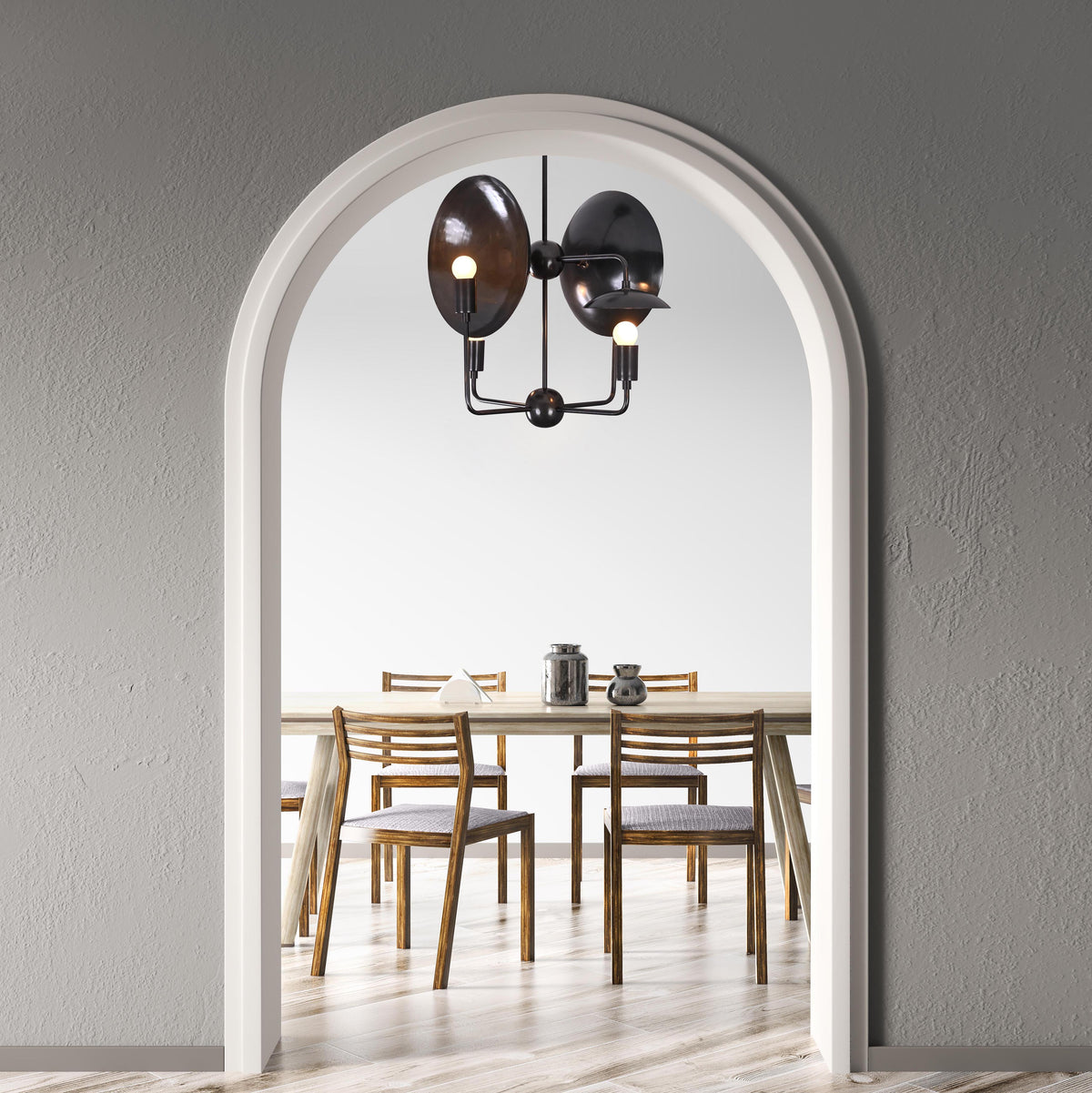 Tokyo Heritage - Brass Chandelier - 4 Lights - 32319