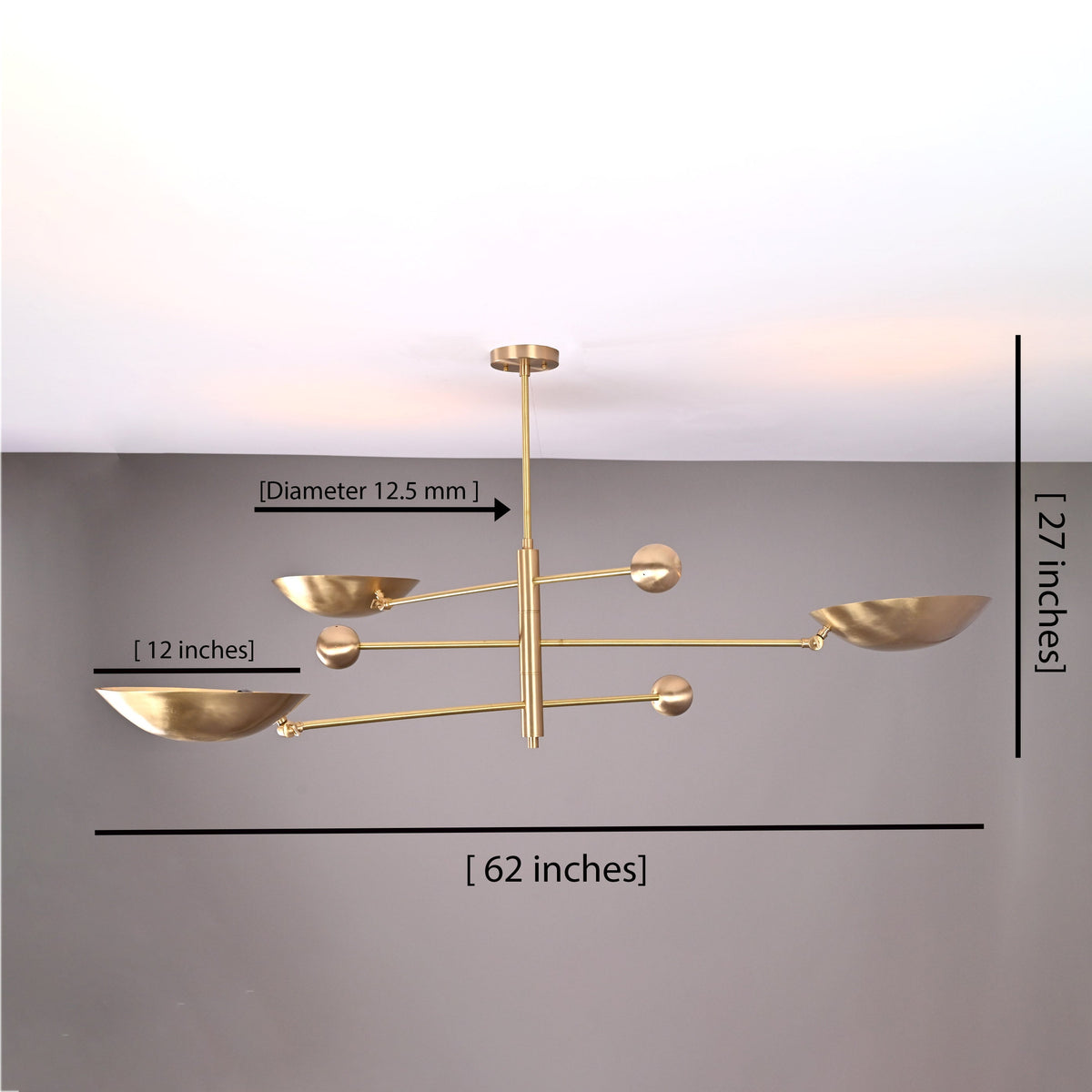 Berlin Ortbital  -  Uplifting Ceiling Chandelier - 3 Lights - 32320