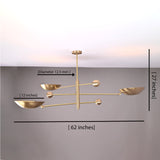 Berlin Ortbital  -  Uplifting Ceiling Chandelier - 3 Lights - 32320