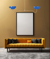 Tokyo Discus  -  Uplifting Mid-century Chandelier - 2 Lights - 32322