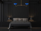 Tokyo Discus  -  Uplifting Mid-century Chandelier - 2 Lights - 32322