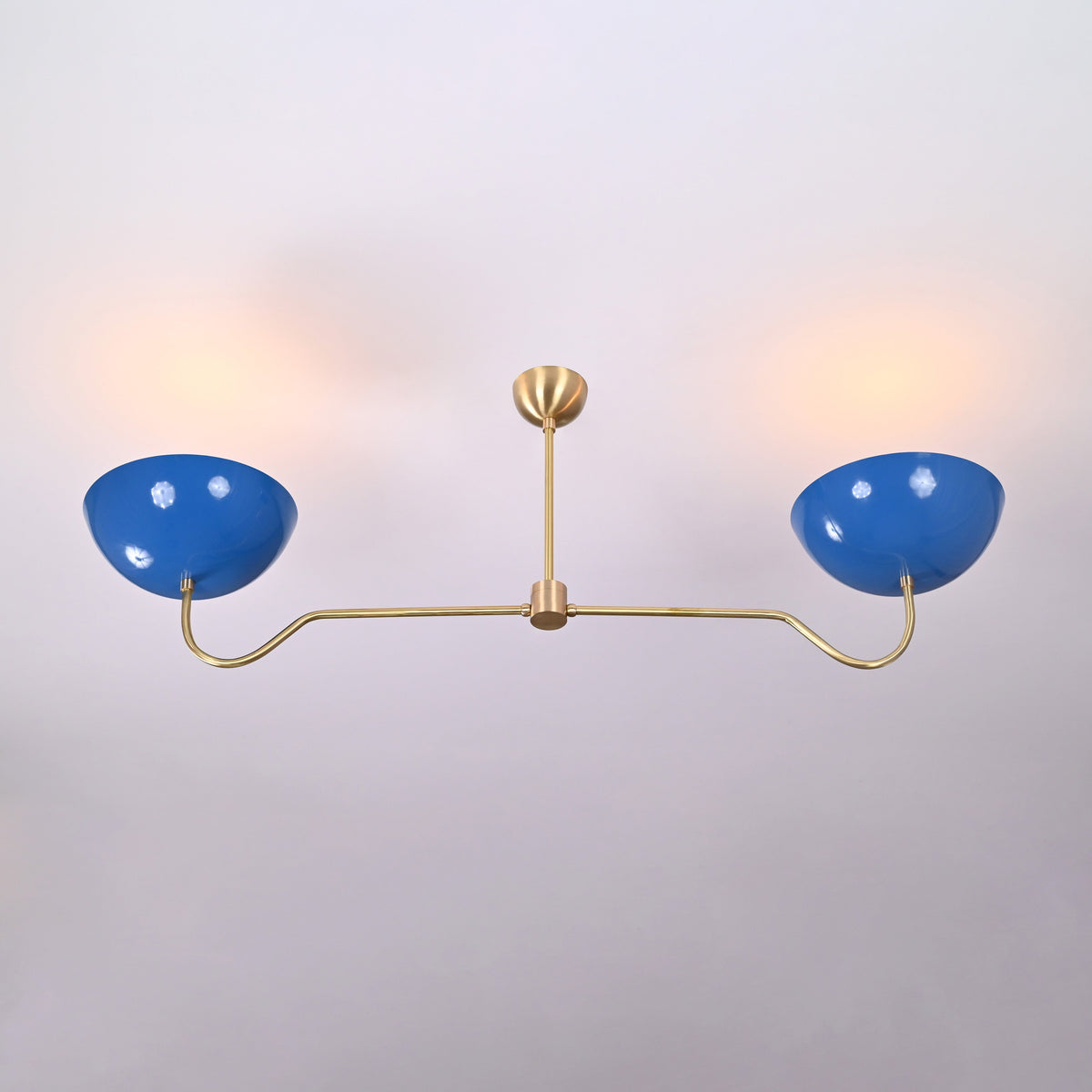 Tokyo Discus  -  Uplifting Mid-century Chandelier - 2 Lights - 32322