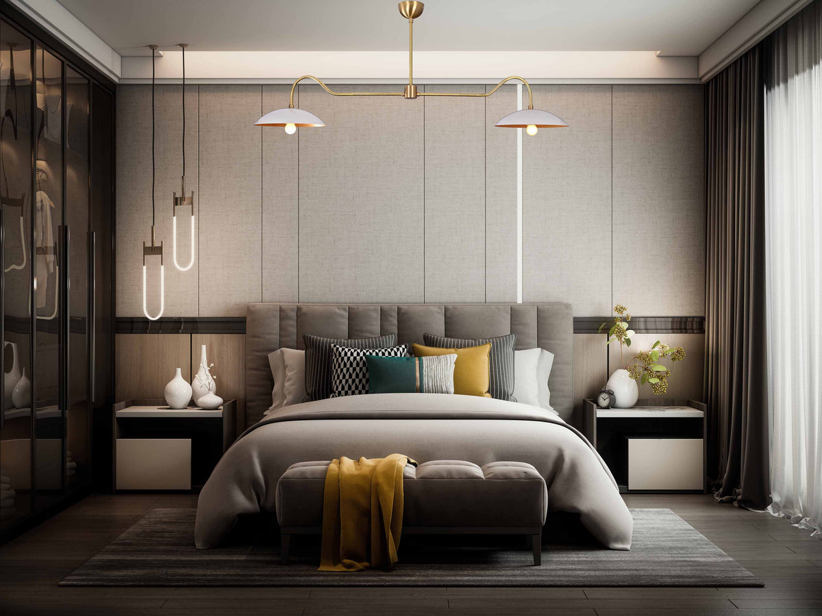 Monaco Discus - Ceiling Chandelier - 2 Lights - 32324