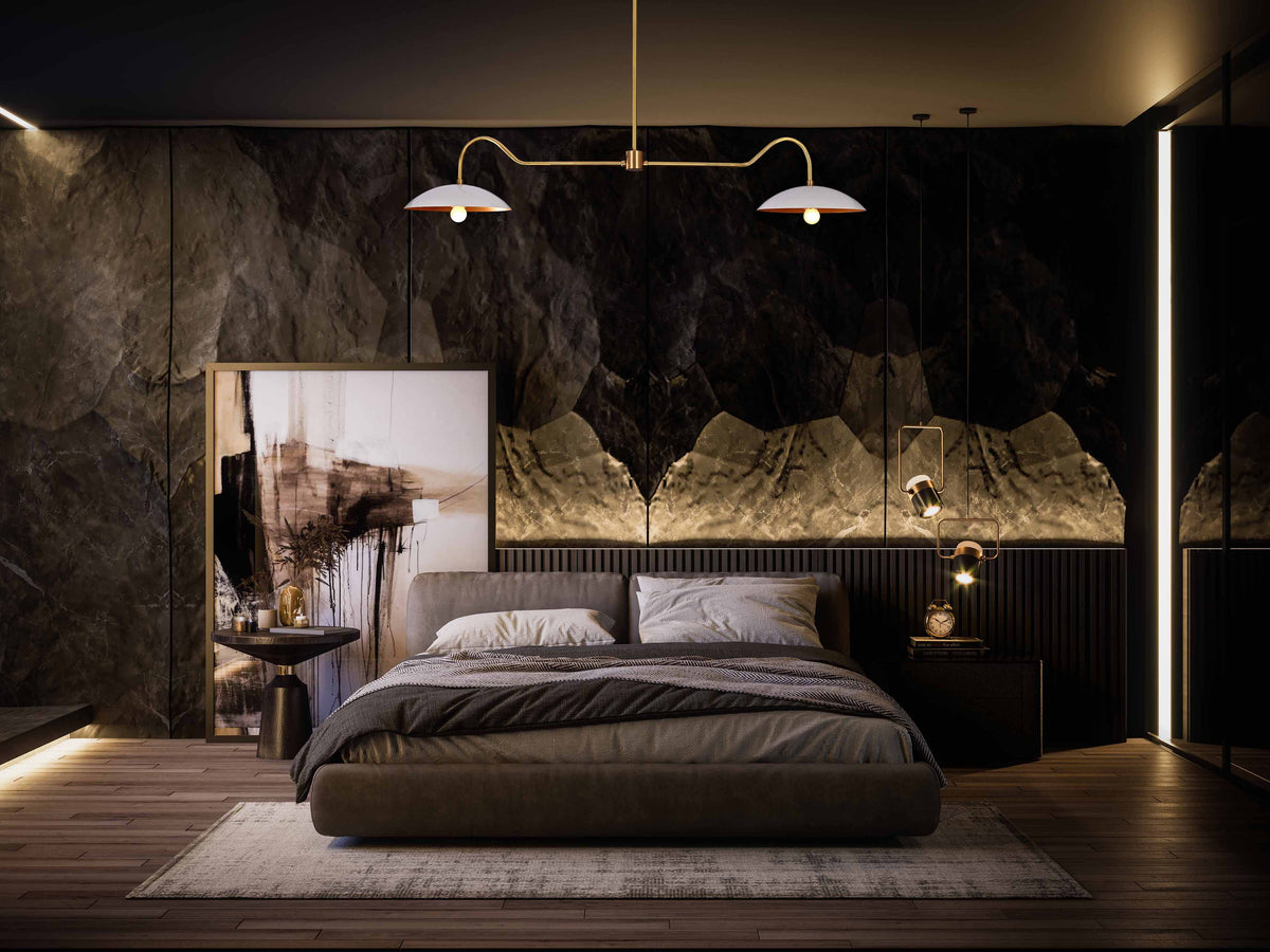Monaco Discus - Ceiling Chandelier - 2 Lights - 32324