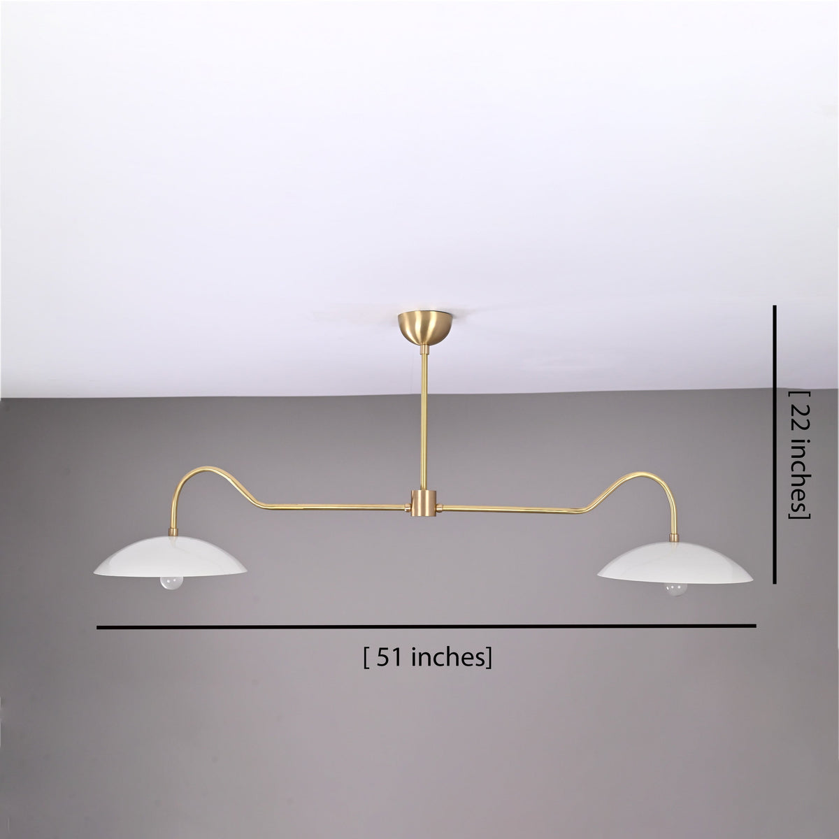 Monaco Discus - Ceiling Chandelier - 2 Lights - 32324