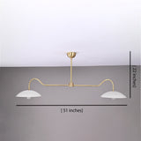 Monaco Discus - Ceiling Chandelier - 2 Lights - 32324