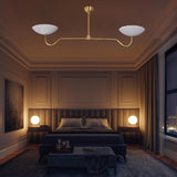 Milan Discus  -  Uplifting Chandelier - 2 Lights - 32325