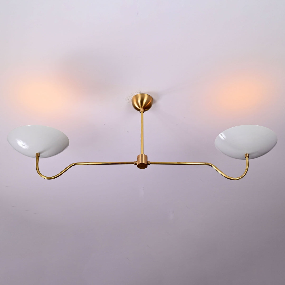 Milan Discus  -  Uplifting Chandelier - 2 Lights - 32325
