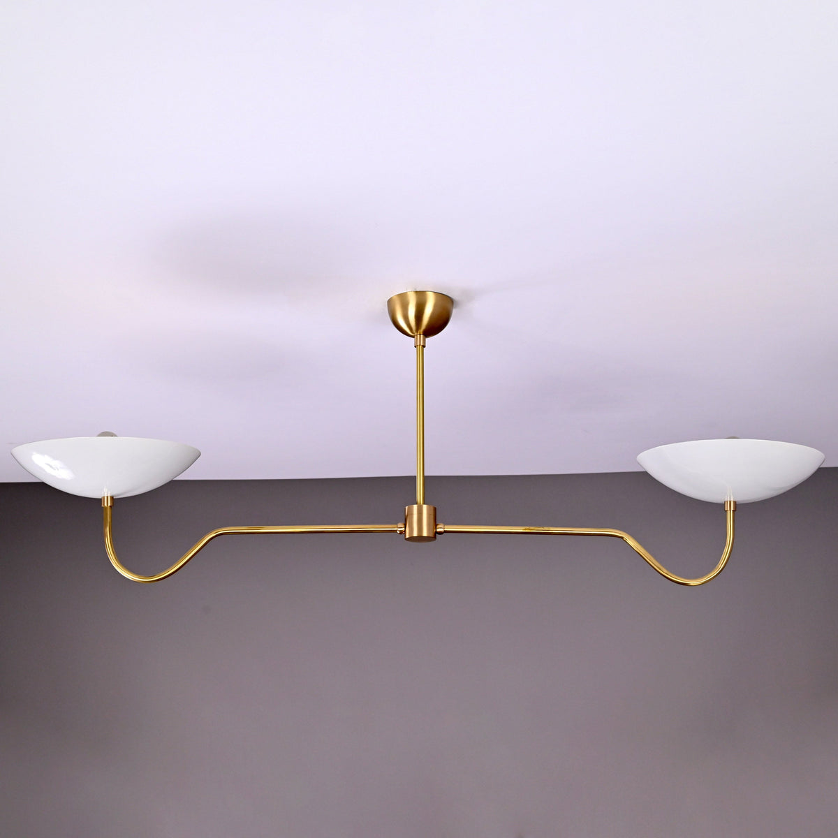 Milan Discus  -  Uplifting Chandelier - 2 Lights - 32325