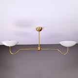 Milan Discus  -  Uplifting Chandelier - 2 Lights - 32325