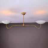 Milan Discus  -  Uplifting Chandelier - 2 Lights - 32325