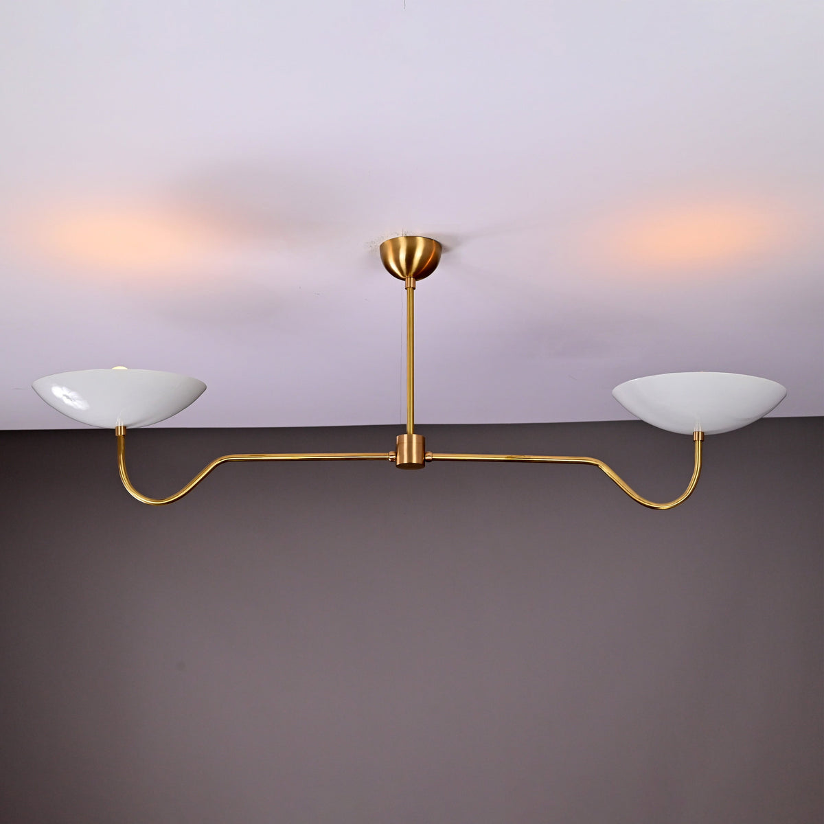 Milan Discus  -  Uplifting Chandelier - 2 Lights - 32325