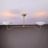 Milan Discus  -  Uplifting Chandelier - 2 Lights - 32325