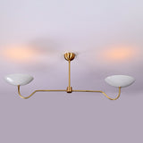 Milan Discus  -  Uplifting Chandelier - 2 Lights - 32325