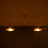 Lisbon Discus Mid-century Chandelier - 2 Lights - 32327