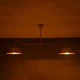 Lisbon Discus Mid-century Chandelier - 2 Lights - 32327