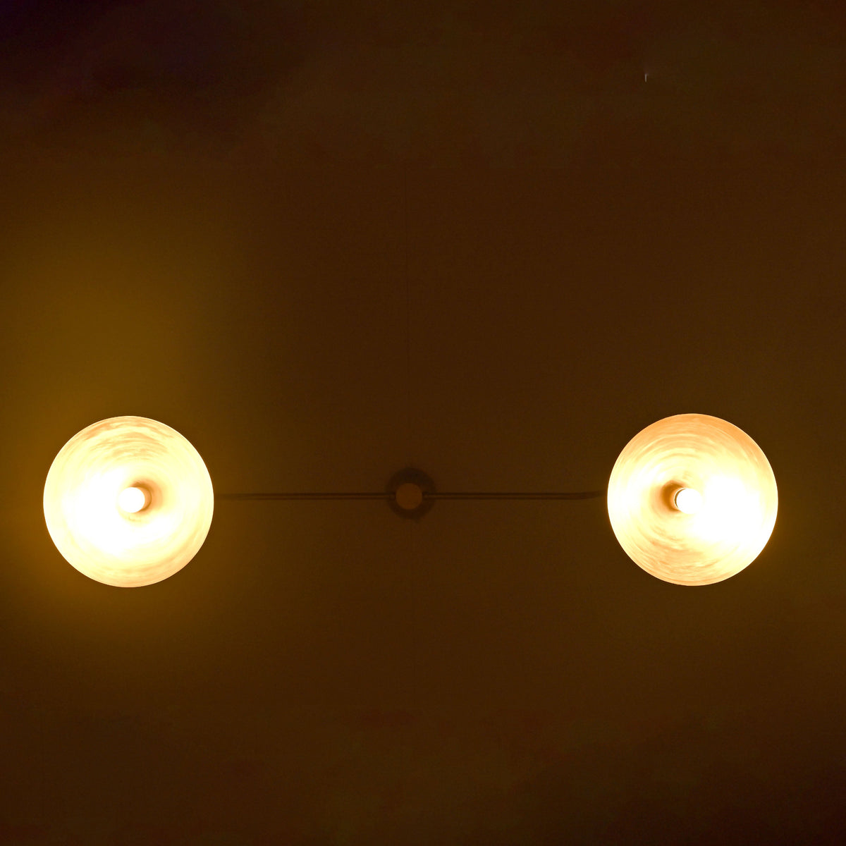 Lisbon Discus Mid-century Chandelier - 2 Lights - 32327