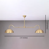 Lisbon Discus Mid-century Chandelier - 2 Lights - 32327