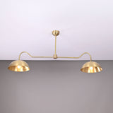Lisbon Discus Mid-century Chandelier - 2 Lights - 32327