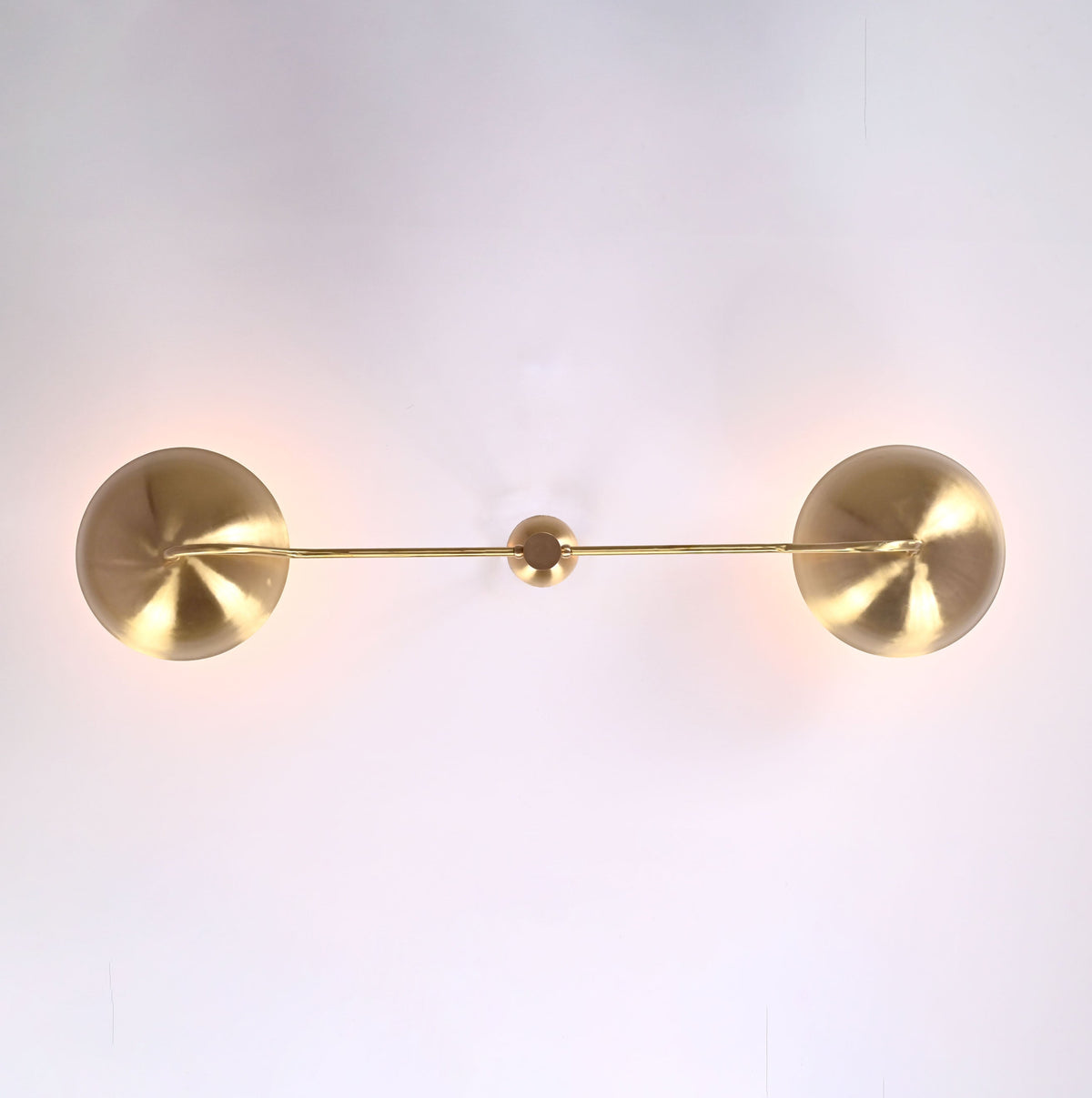 Barcelona Discus  -  Uplifting Brass Chandelier - 2 Lights - 32328