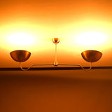 Barcelona Discus  -  Uplifting Brass Chandelier - 2 Lights - 32328