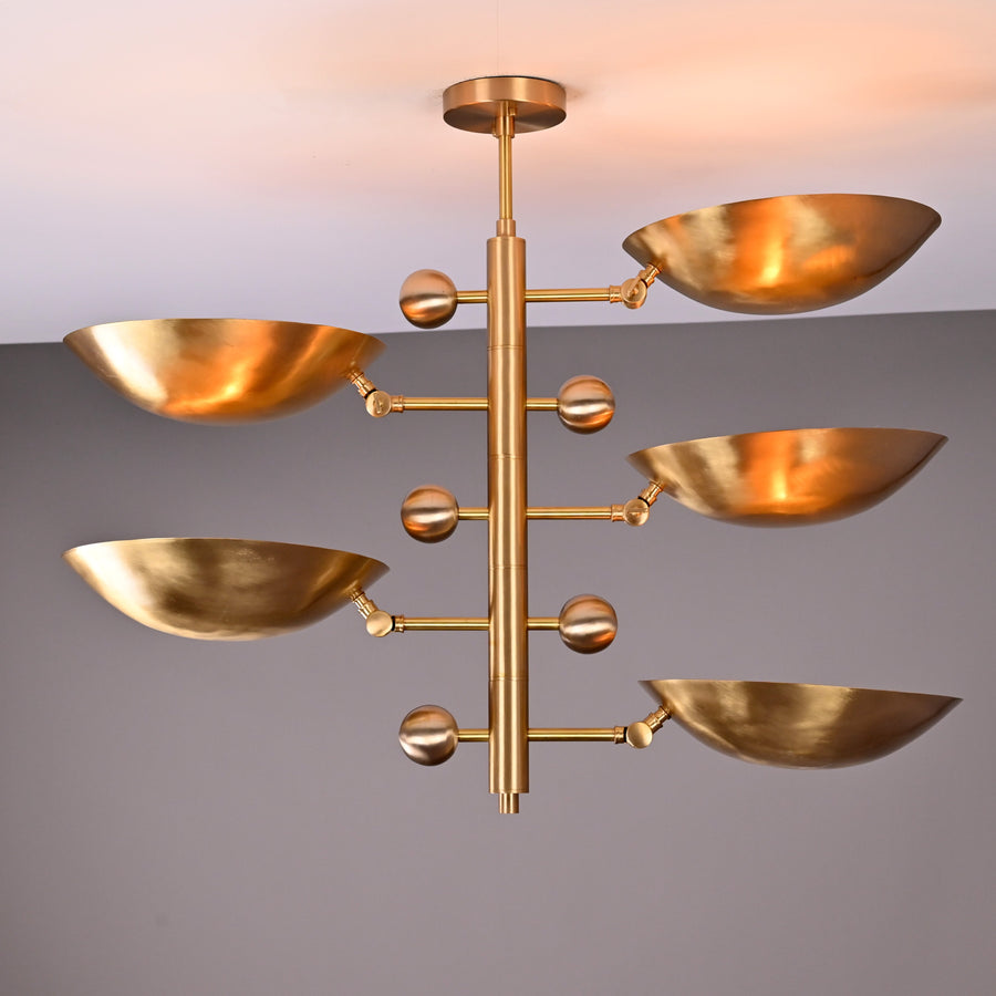 Athens Ortbital  -  Uplifting Chandelier - 5 Lights - 32335
