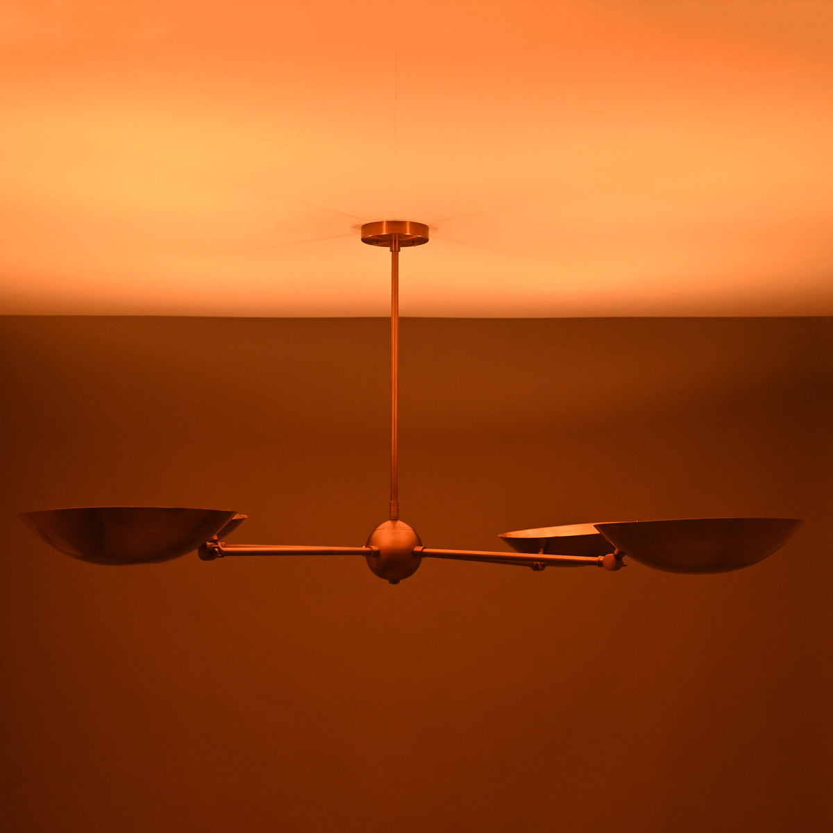 Paris Discus  -  Uplifting Pendant Chandelier - 4 Lights - 32337