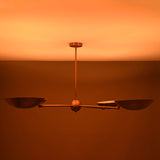 Paris Discus  -  Uplifting Pendant Chandelier - 4 Lights - 32337