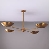 Paris Discus  -  Uplifting Pendant Chandelier - 4 Lights - 32337