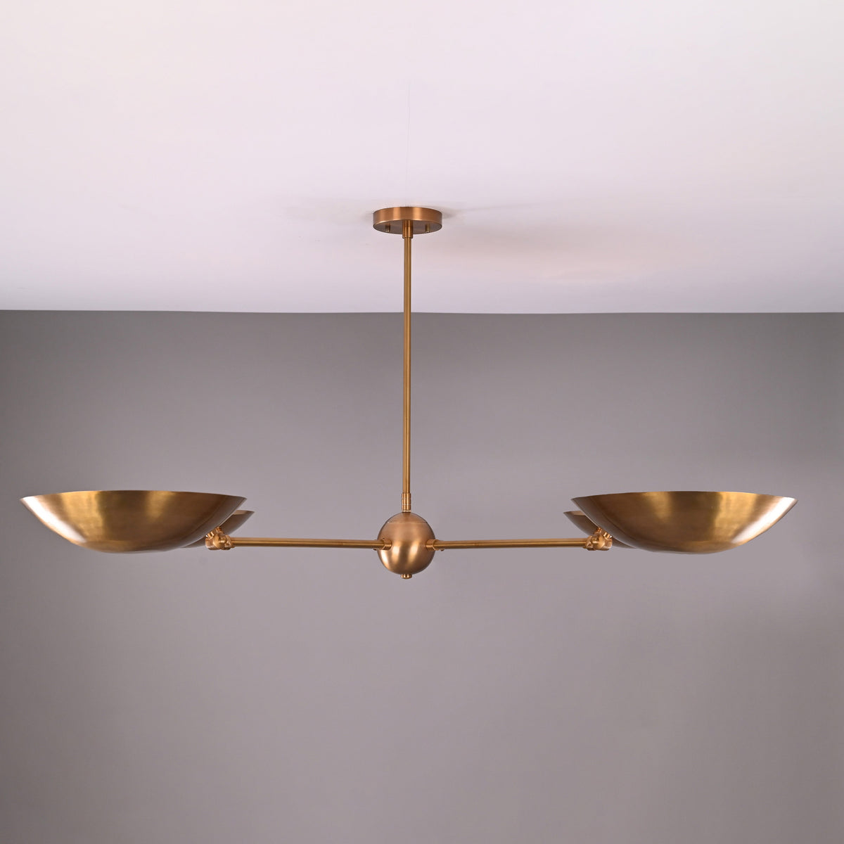 Paris Discus  -  Uplifting Pendant Chandelier - 4 Lights - 32337