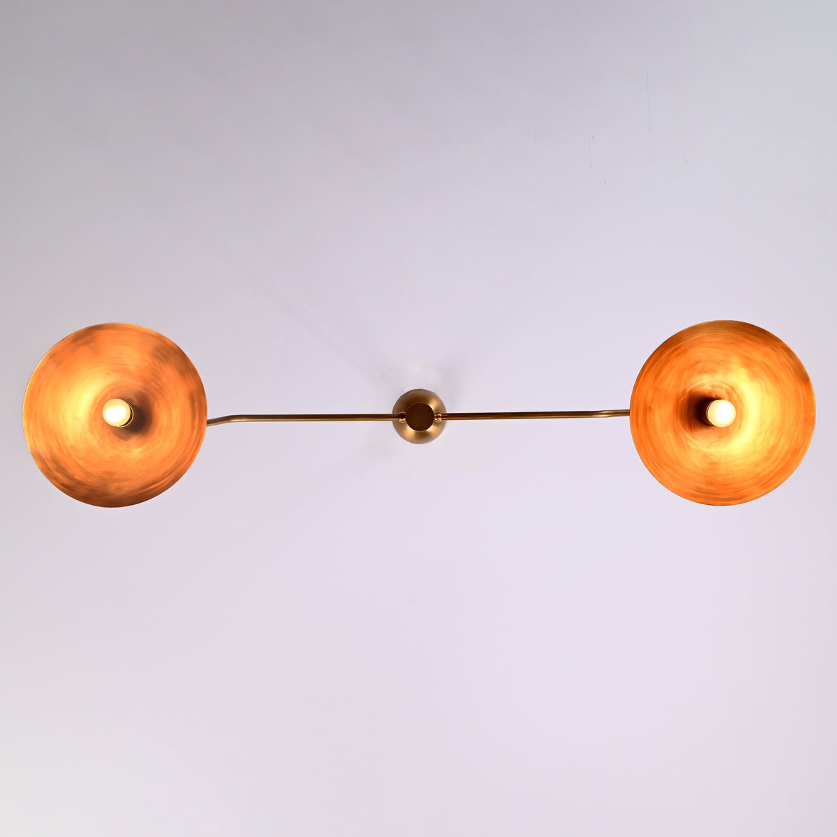 Paris Discus - Brass Chandelier - 2 Lights - 32342
