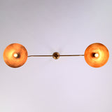Paris Discus - Brass Chandelier - 2 Lights - 32342