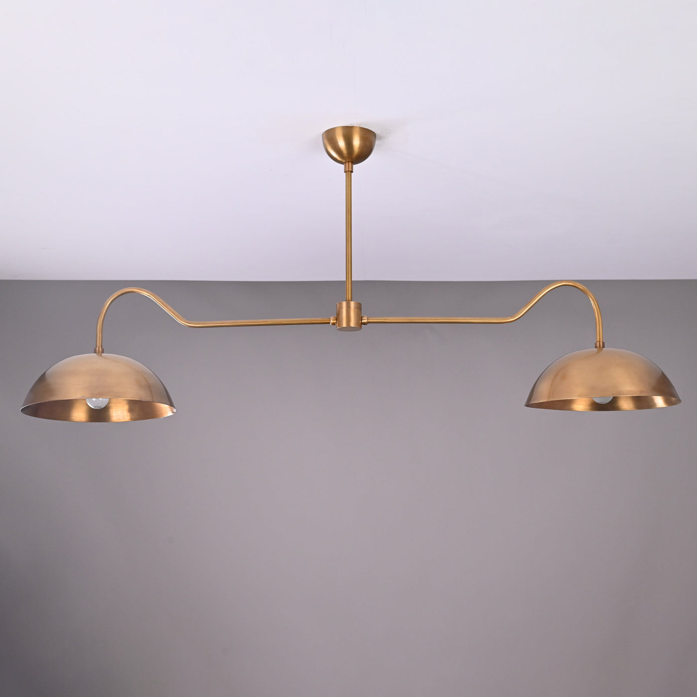 Paris Discus - Brass Chandelier - 2 Lights - 32342