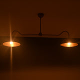 Paris Discus - Brass Chandelier - 2 Lights - 32342