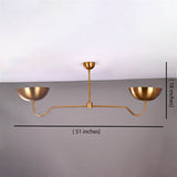 Copenhagen Discus  -  Uplifting Pendant Chandelier - 2 Lights - 32343
