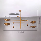 Prague Orbital - Ceiling Chandelier - 5 Lights - 32344