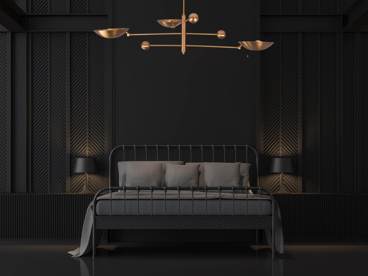 Kyoto Ortbital  -  Uplifting Ceiling Chandelier - 3 Lights - 32347