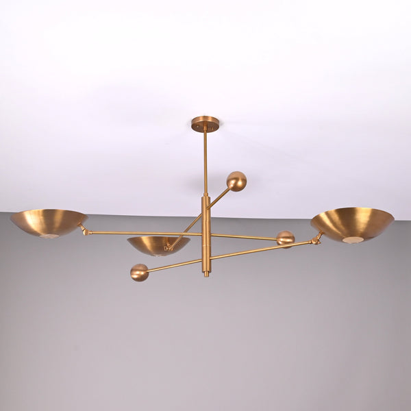 Kyoto Ortbital  -  Uplifting Ceiling Chandelier - 3 Lights - 32347