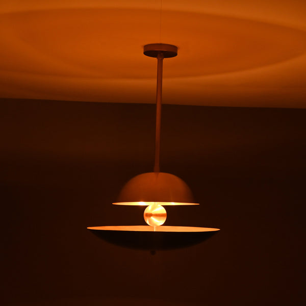 Kyoto Discus  -  Uplifting Mid-century Chandelier - 5 Lights - 32348