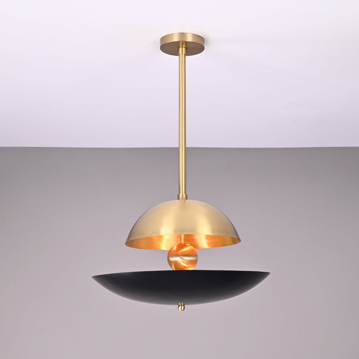 Kyoto Discus  -  Uplifting Mid-century Chandelier - 5 Lights - 32348