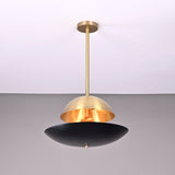 Kyoto Discus  -  Uplifting Mid-century Chandelier - 5 Lights - 32348