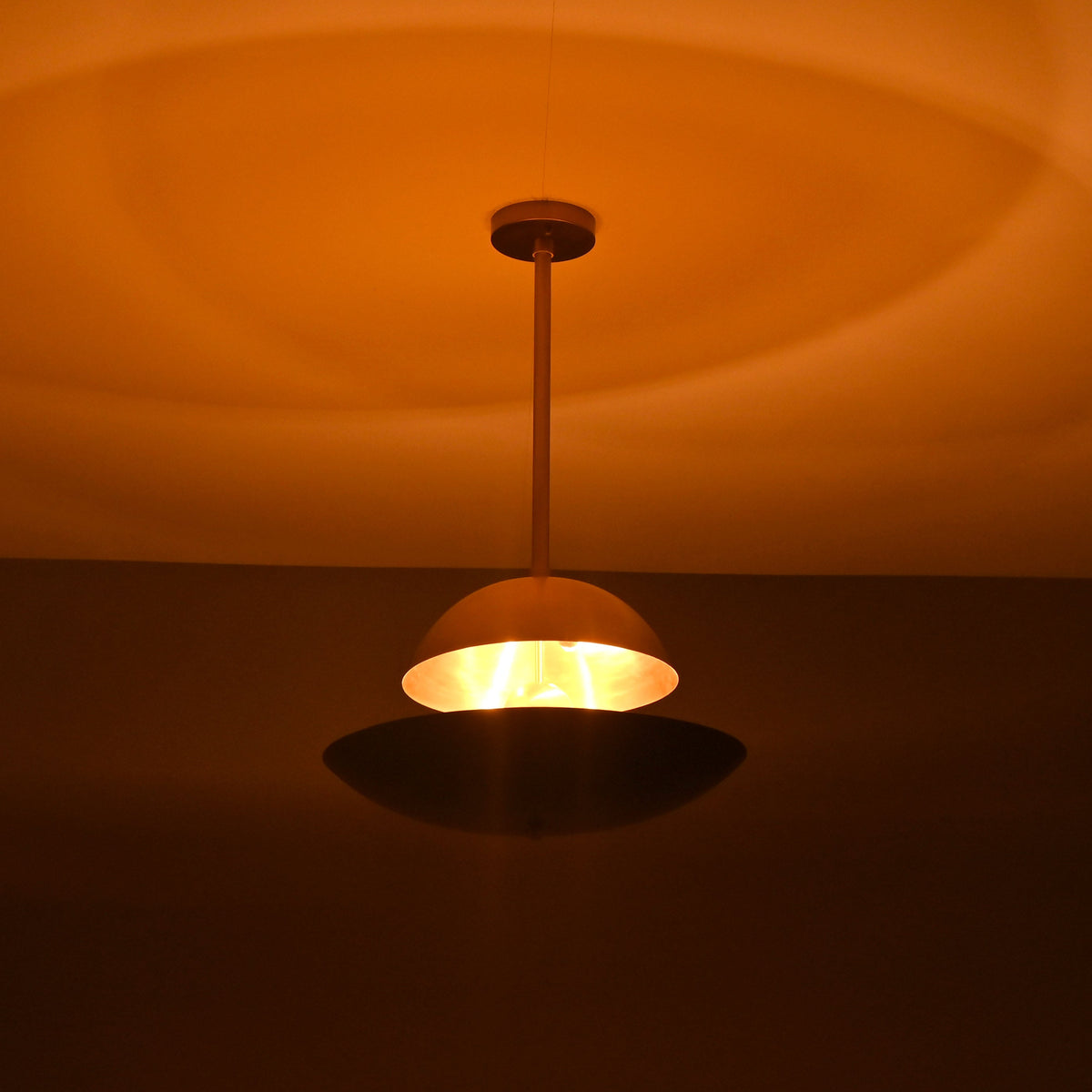 Kyoto Discus  -  Uplifting Mid-century Chandelier - 5 Lights - 32348