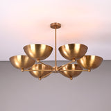 Vienna Discus  -  Uplifting Brass Chandelier - 5 Lights -32350