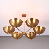 Vienna Discus  -  Uplifting Brass Chandelier - 5 Lights -32350