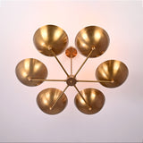 Vienna Discus  -  Uplifting Brass Chandelier - 5 Lights -32350