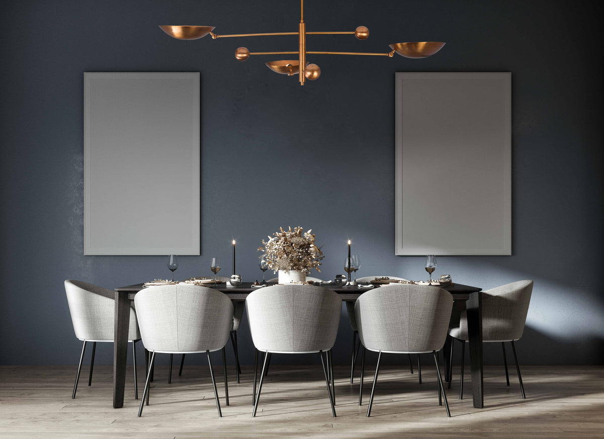 Vienna Ortbital  -  Uplifting Mid-century Chandelier - 3 Lights - 32351