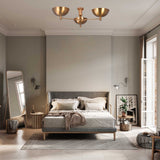 Vienna Discus  - Flush Mount Uplifting Chandelier - 3 Lights - 32352