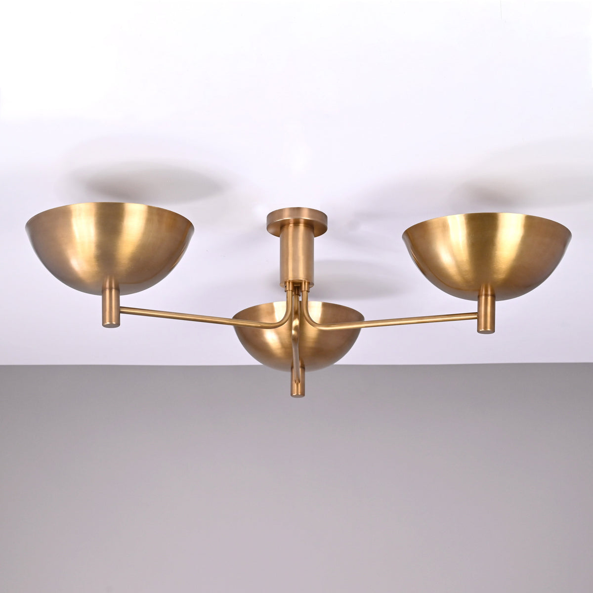 Vienna Discus  - Flush Mount Uplifting Chandelier - 3 Lights - 32352
